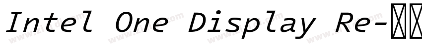 Intel One Display Re字体转换